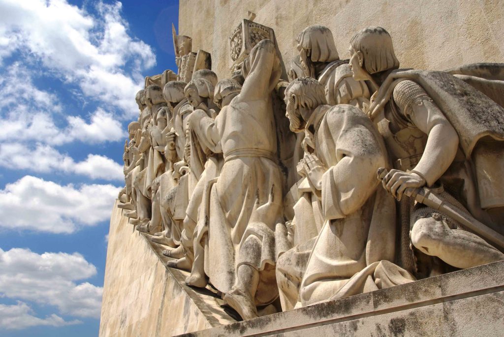 Scultura in pietra Padrão dos Descobrimentos, Lisbona.