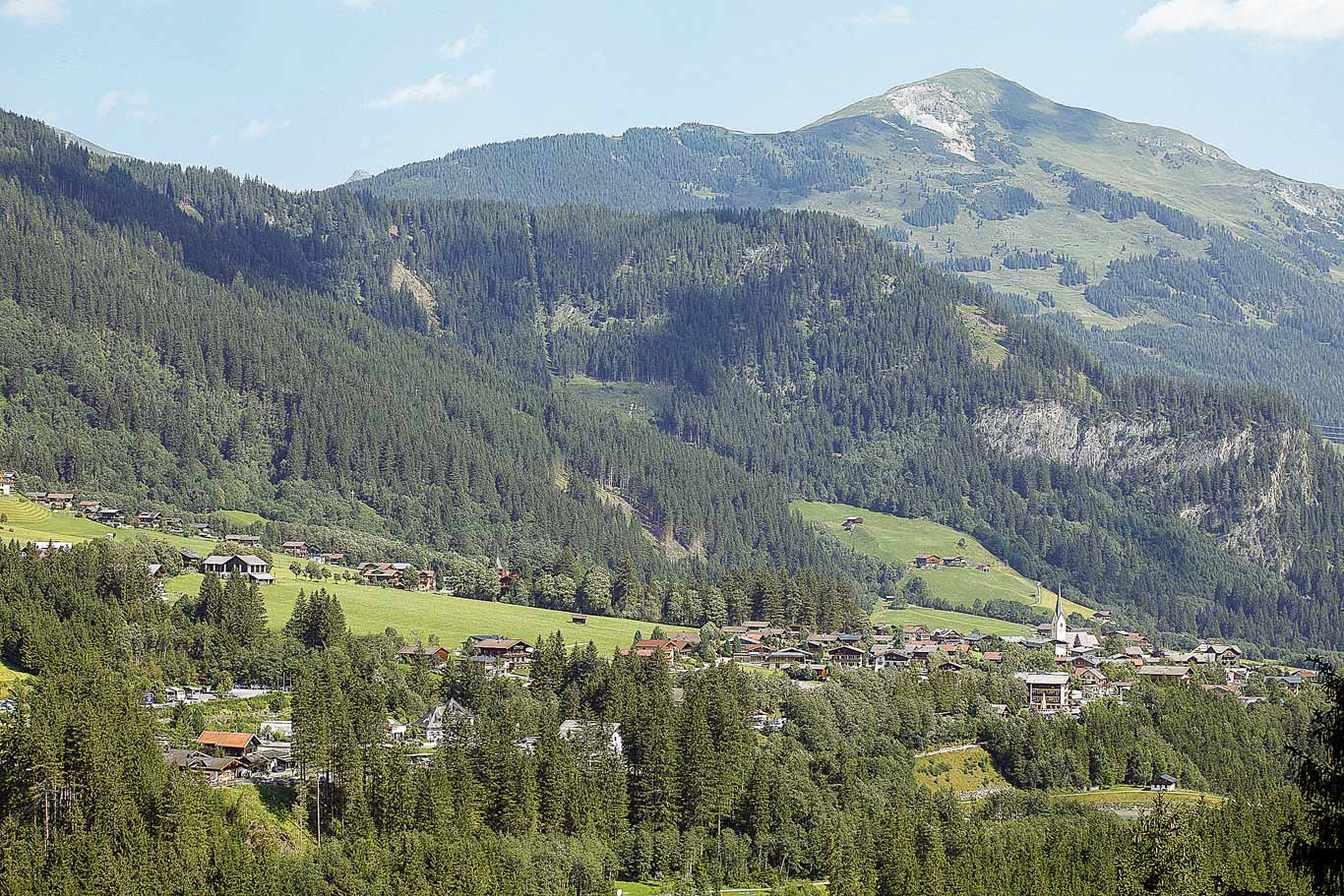 Paesaggio degli Alti Tauri con montagne e foreste 